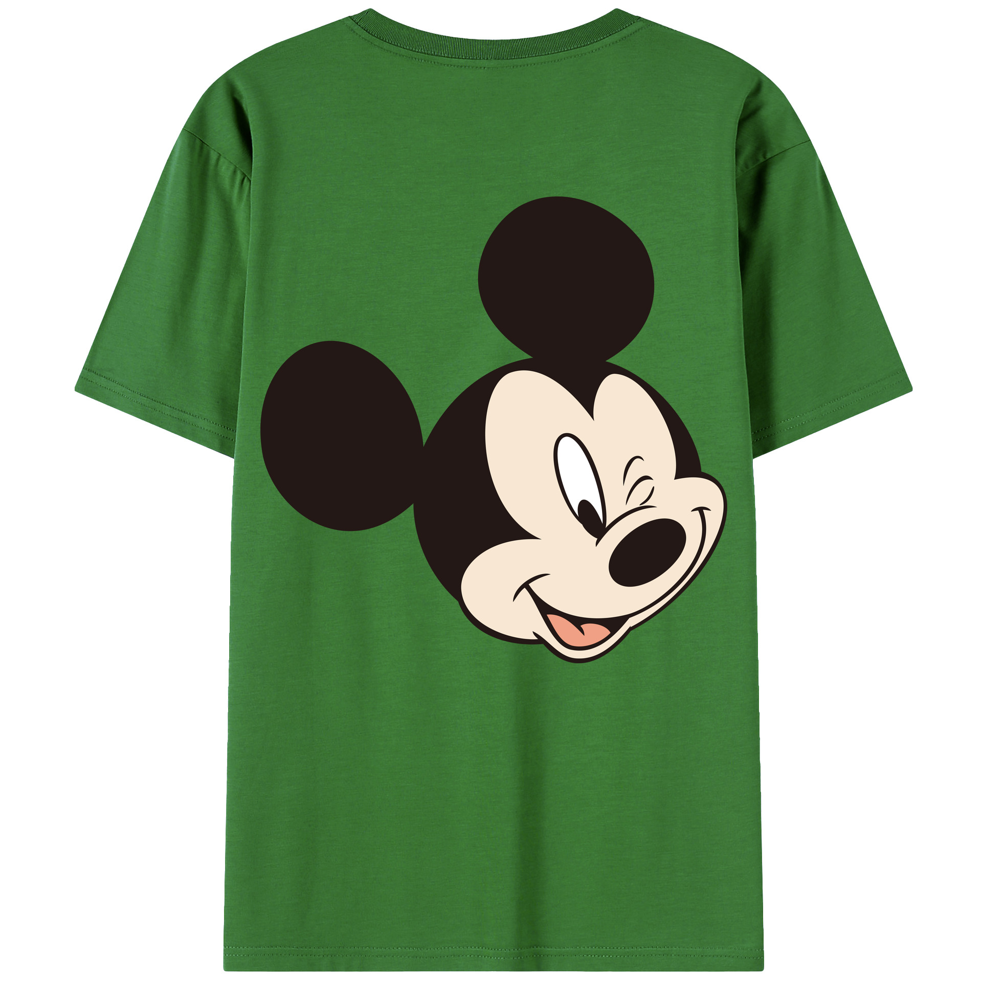 （画像用） ミッキーマウス Mickey Mouse レディース半袖Tシャツ(バックプリント)